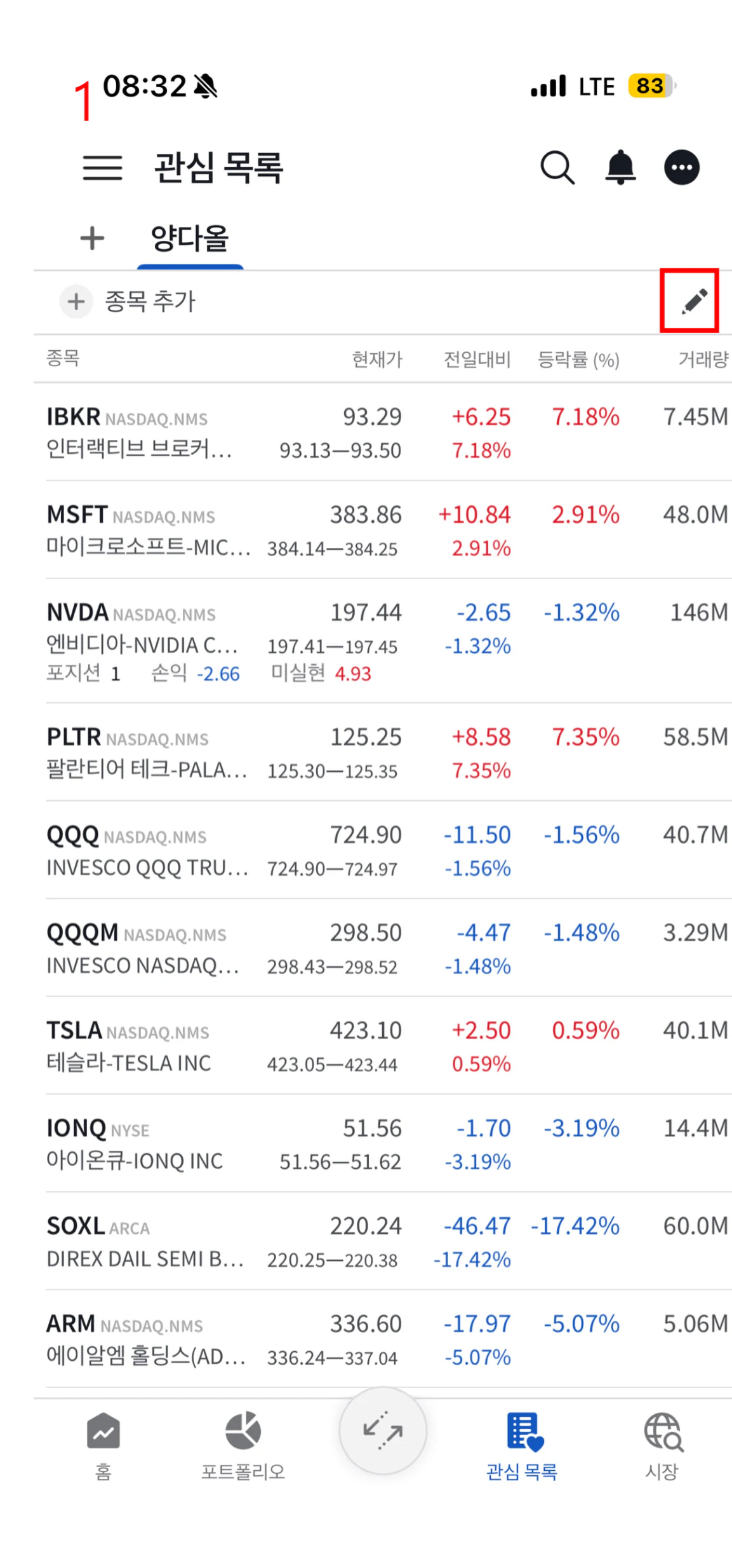 7. 관심 목록 화면 5